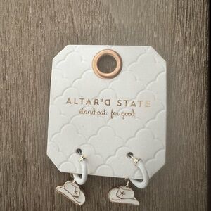 Altar'd State Cowboy Hat Earrings